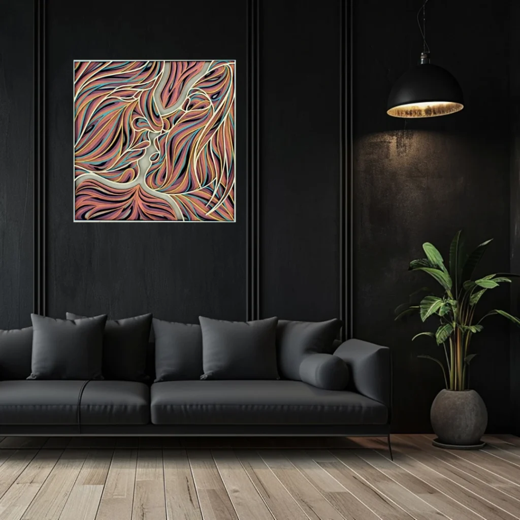 El arte de decorar paredes: Consejos para amueblar con estilo tu salón 8 Color del amor