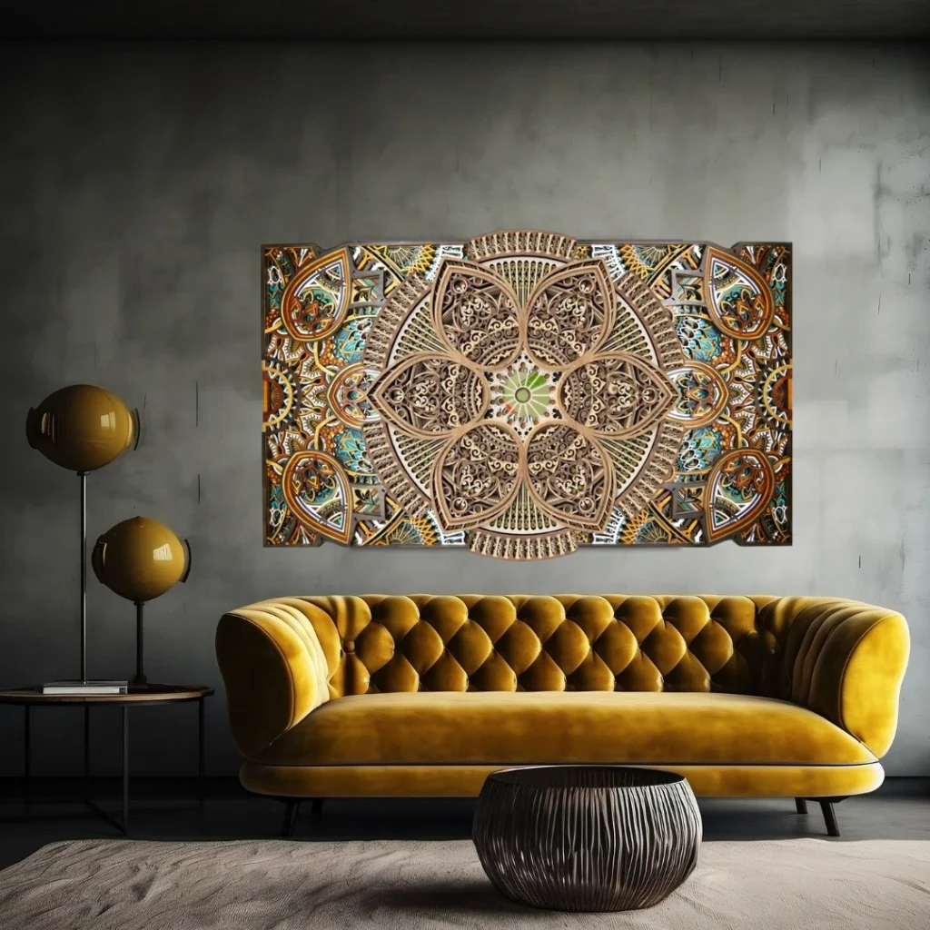 Mandalas cortados con láser 2 Mandalas cortados con láser