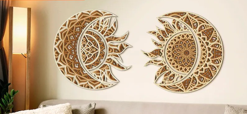 ¿Paredes desnudas? Decore sus paredes en 3D 3 solar eclipse