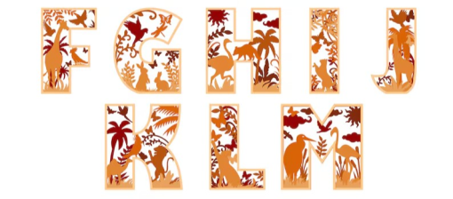 Letras mandala