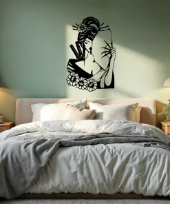 Geisha con abanico