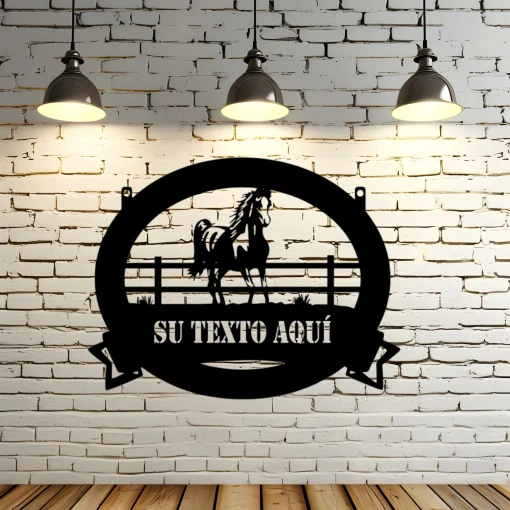 cartel mural caballo