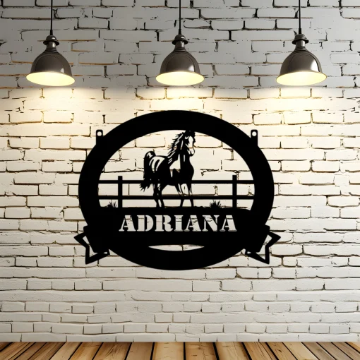 cartel mural caballo