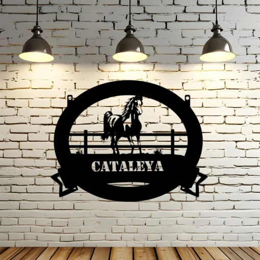 cartel mural caballo