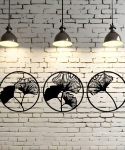 Paneles de madera Chopco 35 hojas de ginkgo biloba